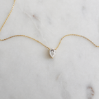Pear-cut Moissanite Necklace - 2.0ct
