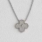 Clover Moissanite Halsband - 0.49ct