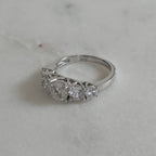 5-STONE ROUND-CUT MOISSANITE RING - 3.66ct