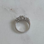 5-STONE ROUND-CUT MOISSANITE RING - 3.66ct