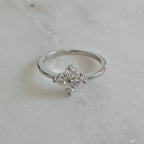 BLOOM CLUSTER 4-STONE MOISSANITE RING - 0.40ct