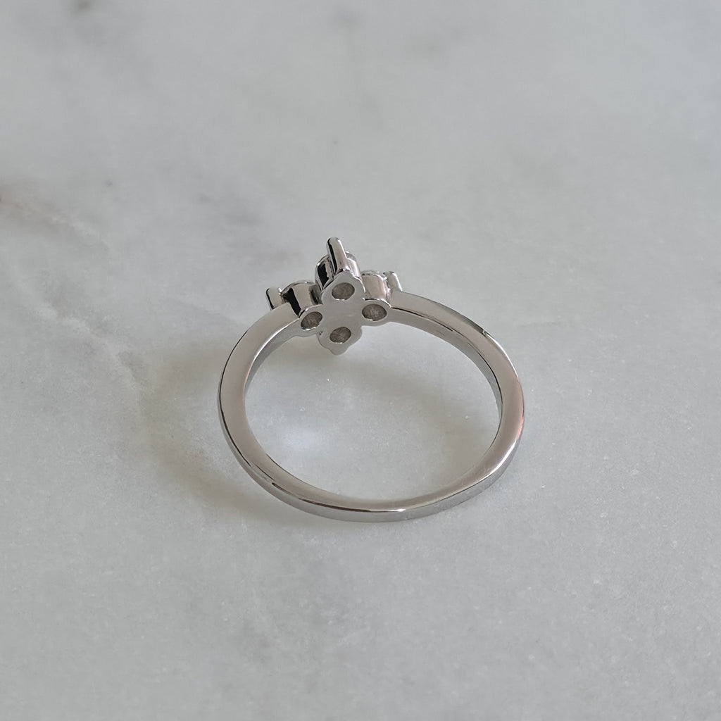 BLOOM CLUSTER 4-STONE MOISSANITE RING - 0.40ct