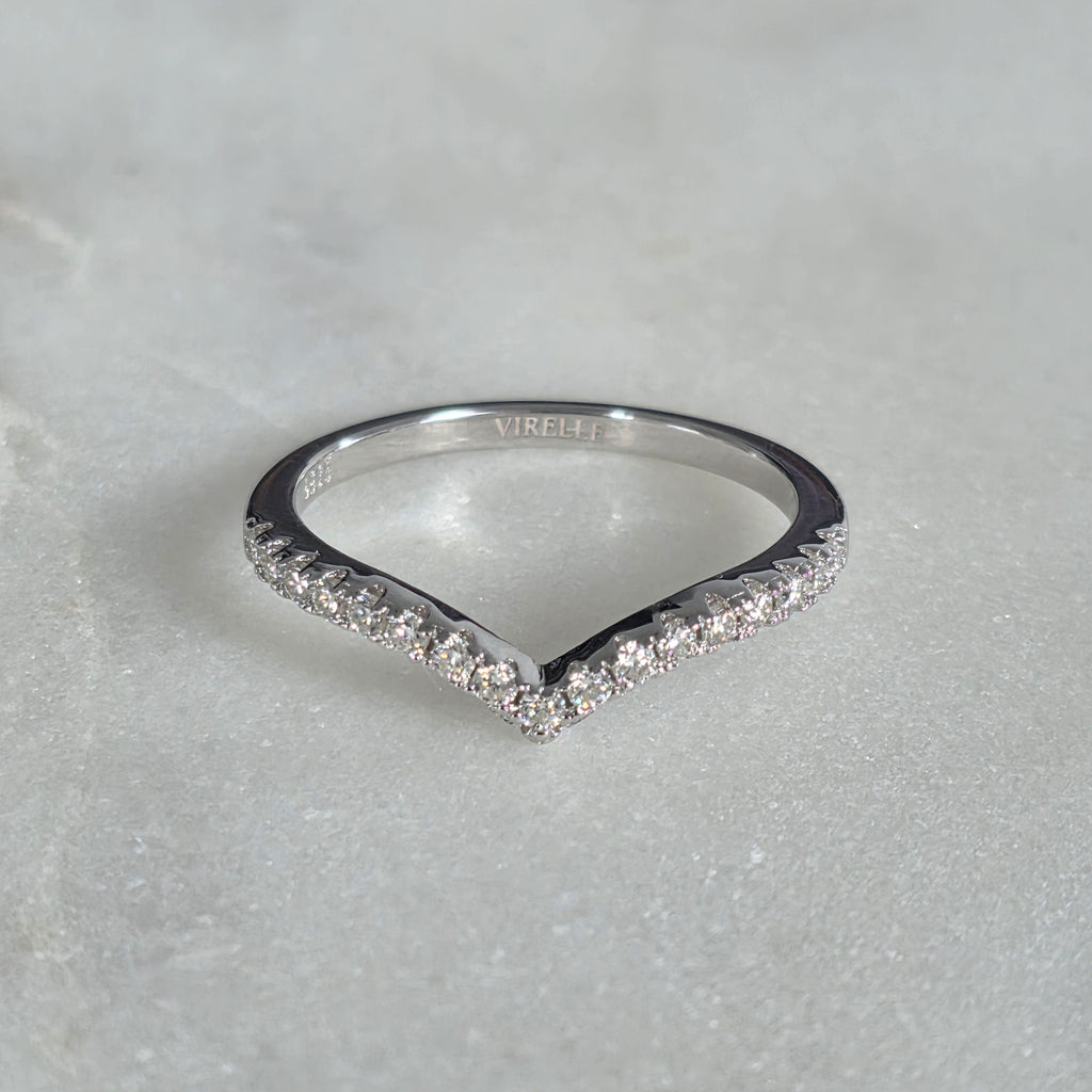 ALLIANCE CURVED STACKING 17-STONE MOISSANITE RING - 0.26ct