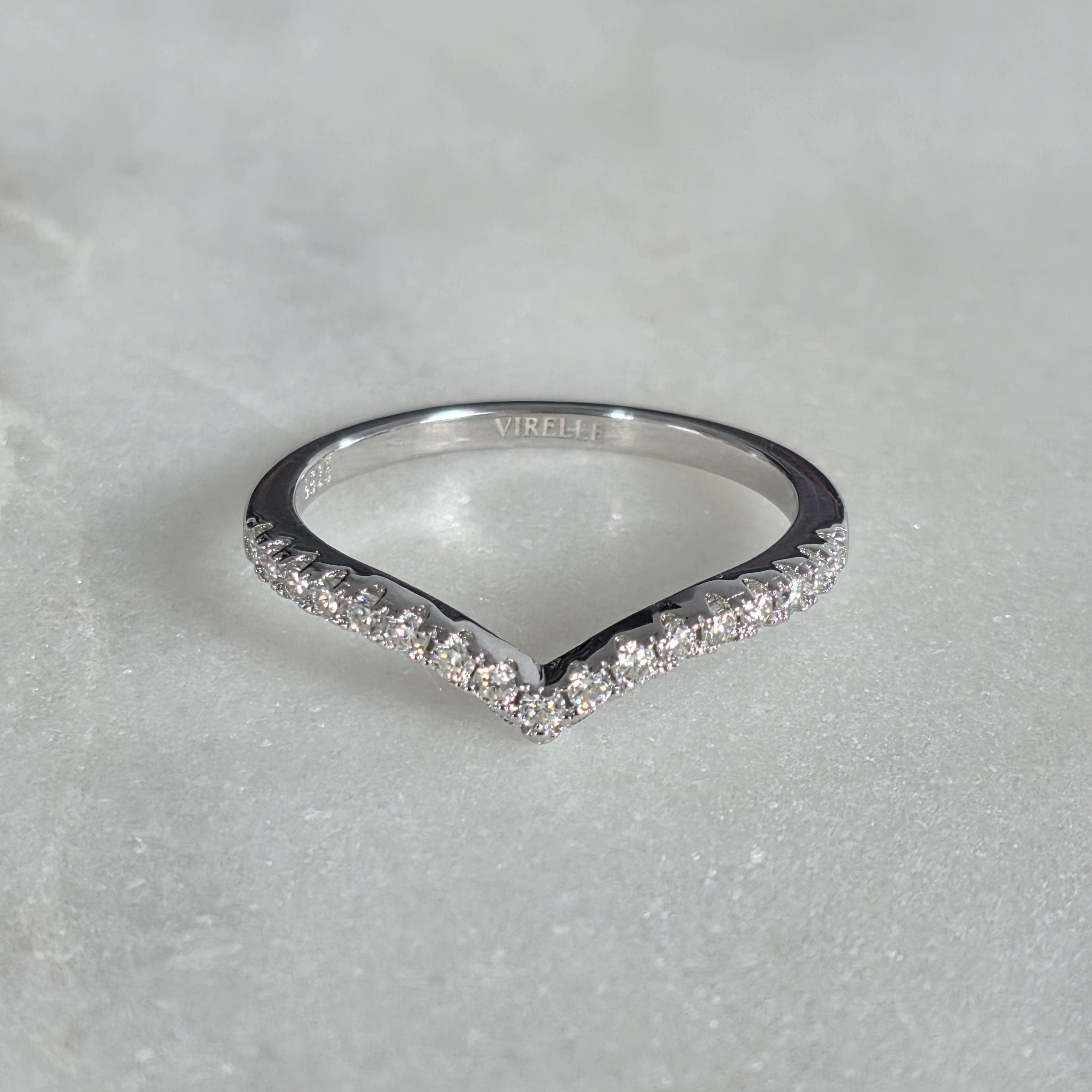 ALLIANCE CURVED STACKING 17st MOISSANITERING - 0,26ct