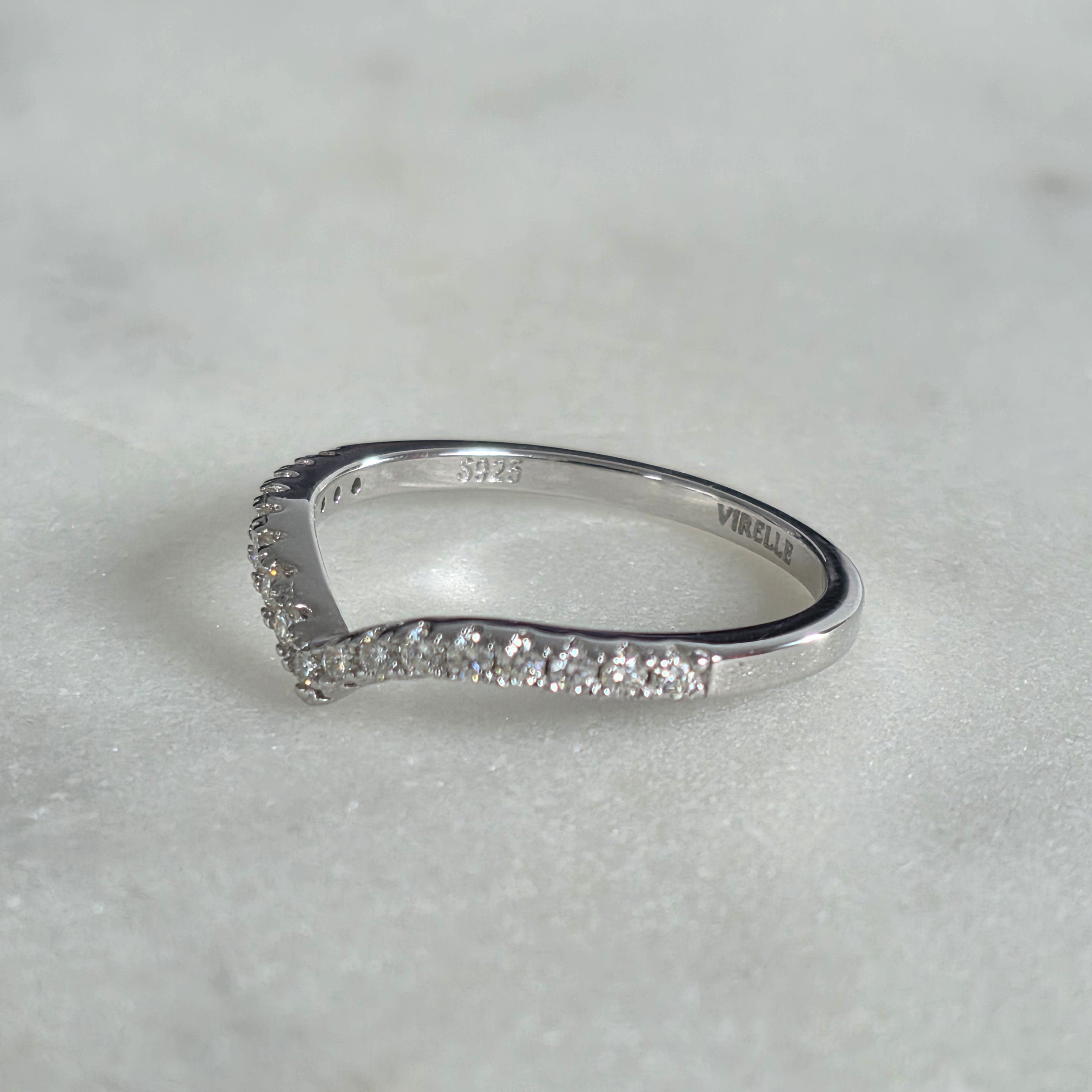 ALLIANCE CURVED STACKING 17st MOISSANITERING - 0,26ct