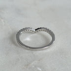 ALLIANCE CURVED STACKING 17-STONE MOISSANITE RING - 0.26ct
