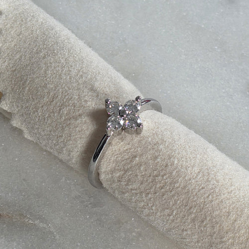 BLOOM CLUSTER 4-STONE MOISSANITE RING - 0.40ct