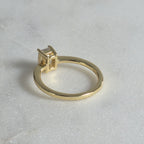ENSTAKA SMARAGDSLIPAD MOISSANITRING - 1.02 ct