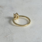 ENSTAKA SMARAGDSLIPAD MOISSANITRING - 1.02 ct