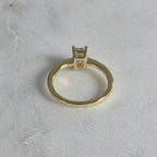 ENSTAKA SMARAGDSLIPAD MOISSANITRING - 1.02 ct