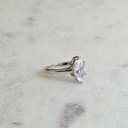 SOLITÄR MARQUISE-SLIPAD MOISSANITERING - 2.0ct