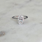 SOLITAIRE OVAL-CUT MOISSANITE RING - 4.5ct