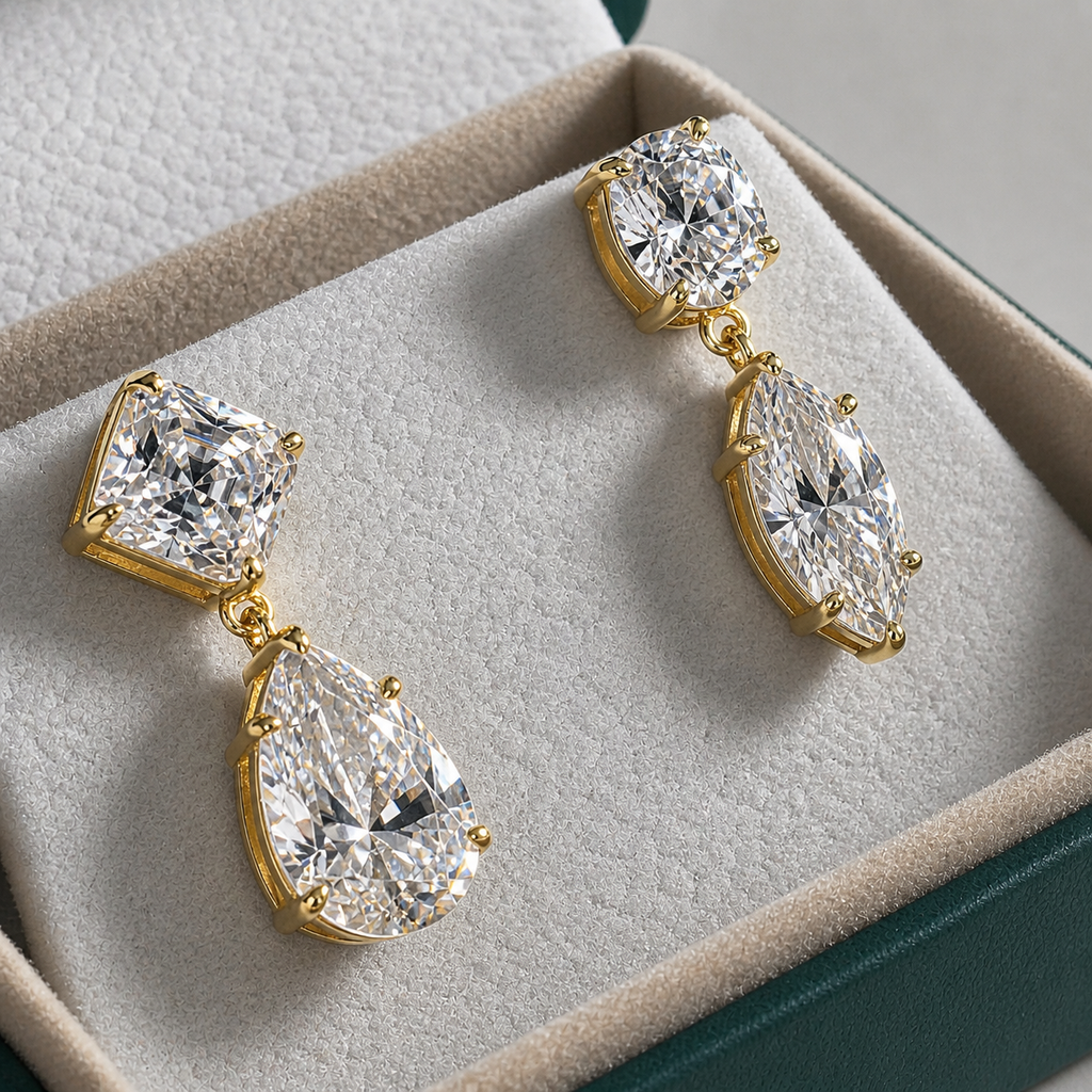 Madelen Örhänge Moissanit 12,4 ct