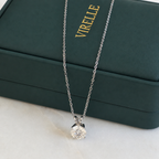 Round-cut Moissanite Necklace - 2.0ct