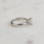 CLASSIC SOLITAIRE 6-PRONG ROUND-CUT MOISSANITE RING - 1.0ct