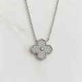 Clover Moissanite Halsband - 0.49ct