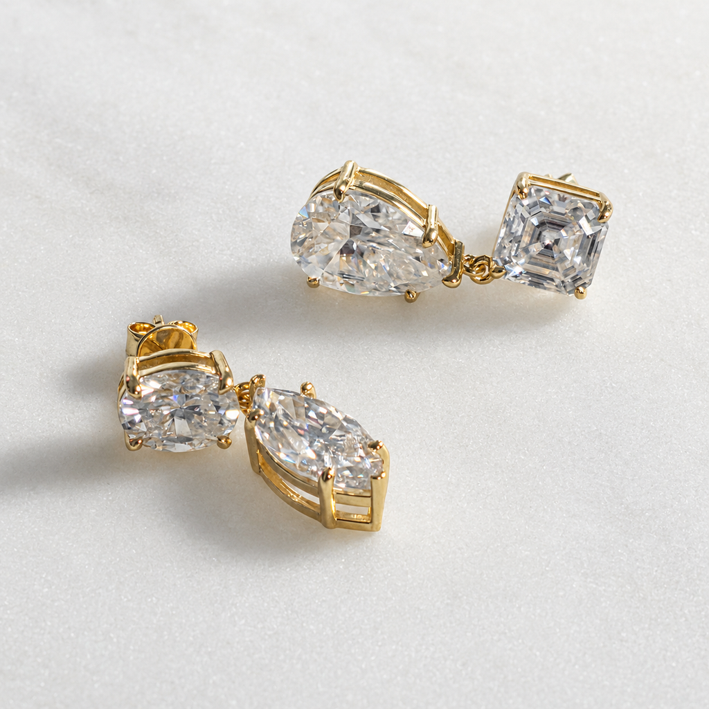 Madelen Örhänge Moissanit 12,4 ct