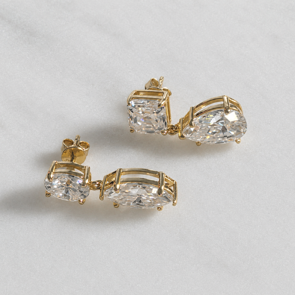 Madelen Örhänge Moissanit 12,4 ct
