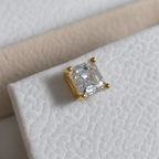 Princess-Cut Stud Earring Moissanite - 1.6ct